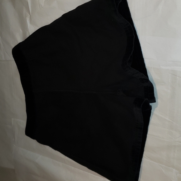 OLD NAVY Skort Girls Snap Buttons Front Cotton Velour Velvet Black - Picture 6 of 12